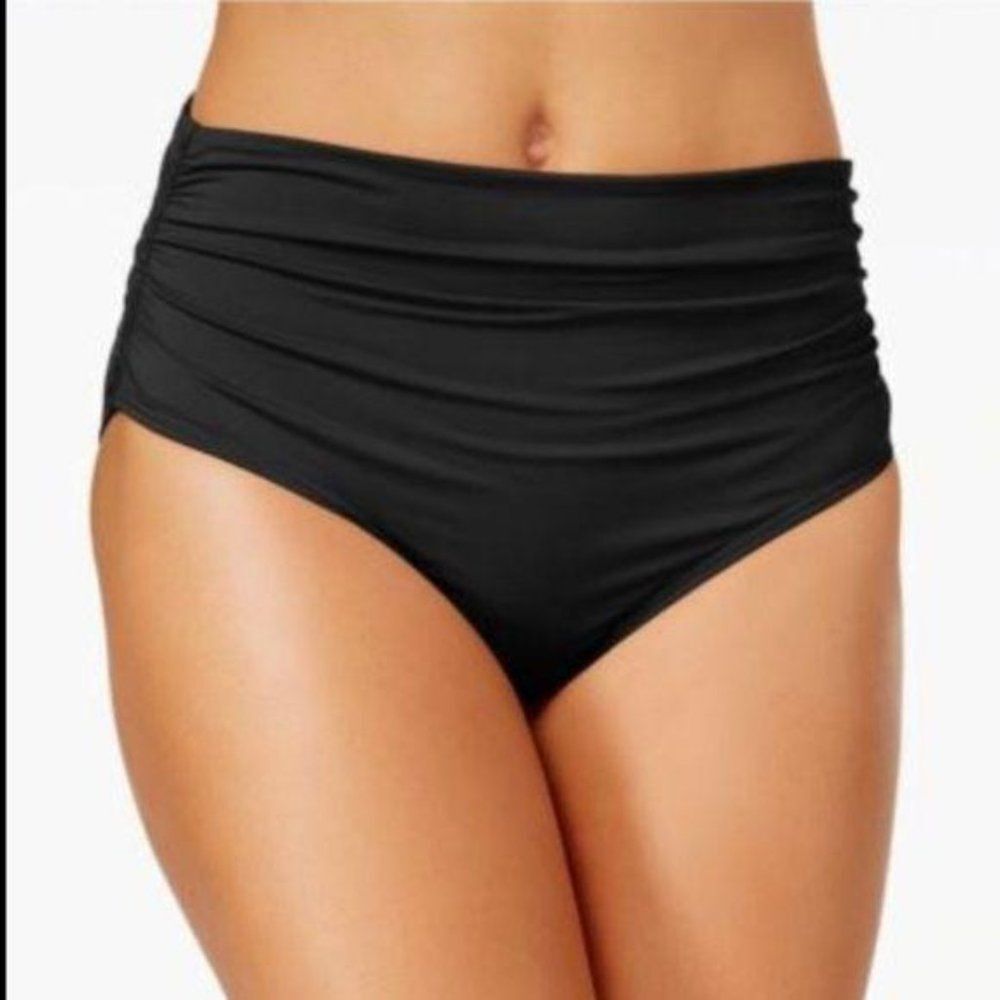 NWT Anne Cole Halter High Neck Floral Tankini Top and Bottom Set - Picture 4 of 14